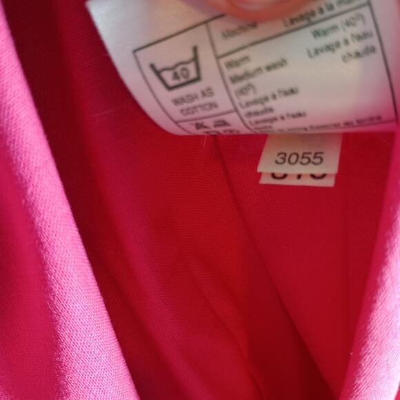 Vintage Laura Ashley Dress Size 10 Pink Cotton Puff Sleeve Maxi Fit Flare 80s - Picture 11 of 12